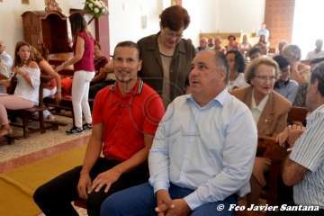 Misa y procesión religiosa en Cazadores  (Foto Francisco Javier Santana)
